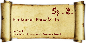 Szekeres Manuéla névjegykártya